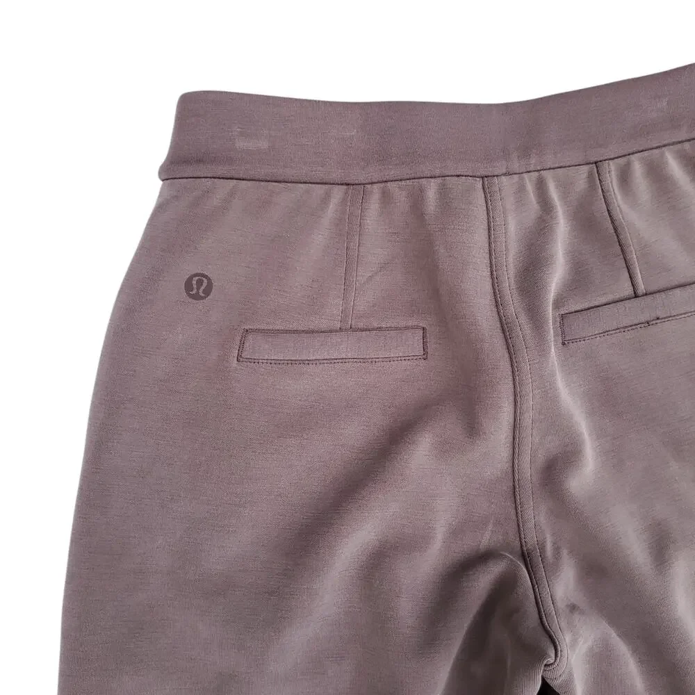 Lululemon Softstreme Pintuck Mid-Rise Pant Beige Yoga Lounge Casual Sz XXXS